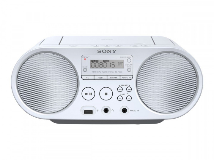 Sony ZS-PS50 - CD-Bergssprängare, MP3, USB, Vit i gruppen HEMELEKTRONIK / Ljud & Bild / Hemmabio, HiFi & Bärbart / Bärbar musikspelare / CD-spelare hos TP E-commerce Nordic AB (C20725)