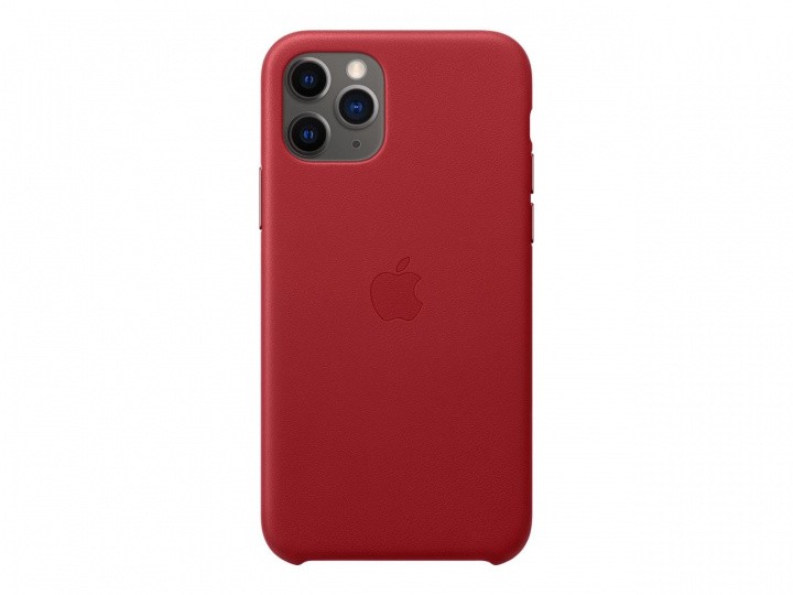 Apple Iphone 11 Pro Leather Case Red i gruppen SMARTPHONE & SURFPLATTOR / Mobilskydd / Apple / iPhone 11 Pro / Skal hos TP E-commerce Nordic AB (C20944)