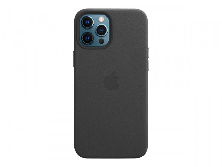 Apple iPhone 12 Pro Max Leather Case with MagSafe Black i gruppen SMARTPHONE & SURFPLATTOR / Mobilskydd / Apple / iPhone 12 Pro Max / Skal hos TP E-commerce Nordic AB (C20966)