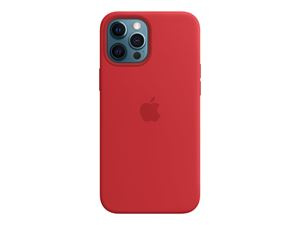 Apple iPhone 12 Pro Max Silicone Case with MagSafe Red i gruppen SMARTPHONE & SURFPLATTOR / Mobilskydd / Apple / iPhone 12 Pro Max / Skal hos TP E-commerce Nordic AB (C20973)