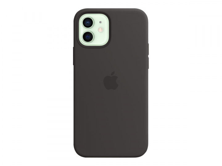 Apple iPhone 12/12 Pro Silicone Case with MagSafe Black i gruppen SMARTPHONE & SURFPLATTOR / Mobilskydd / Apple / iPhone 12/12 Pro / Skal hos TP E-commerce Nordic AB (C20983)