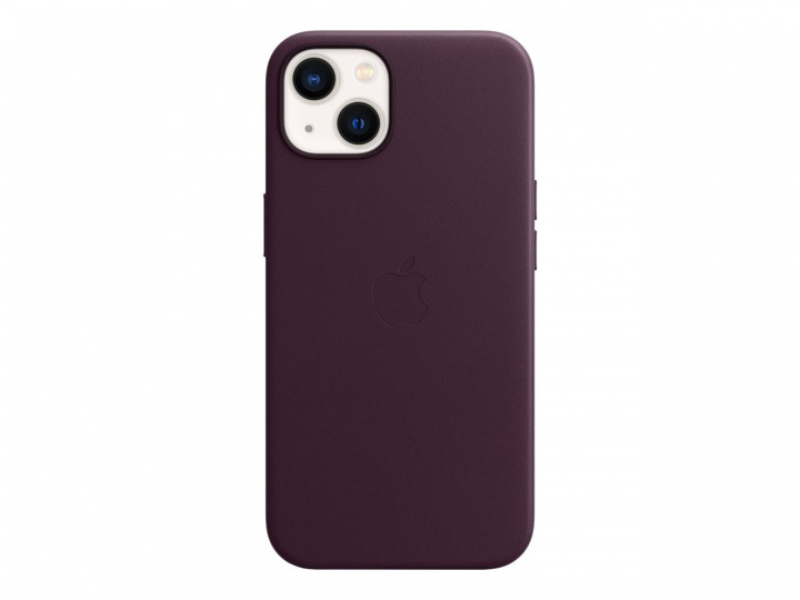 Apple iPhone 13 Leather Case with MagSafe - Dark Cherry i gruppen SMARTPHONE & SURFPLATTOR / Mobilskydd / Apple / iPhone 13 / Skal hos TP E-commerce Nordic AB (C21013)