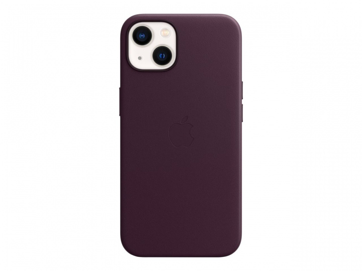 Apple iPhone 13 Leather Case with MagSafe - Dark Cherry i gruppen SMARTPHONE & SURFPLATTOR / Mobilskydd / Apple / iPhone 13 / Skal hos TP E-commerce Nordic AB (C21013)