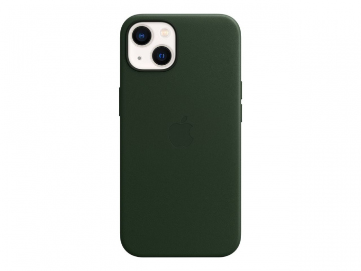 Apple iPhone 13 Leather Case with MagSafe - Sequoia Green i gruppen SMARTPHONE & SURFPLATTOR / Mobilskydd / Apple / iPhone 13 / Skal hos TP E-commerce Nordic AB (C21016)