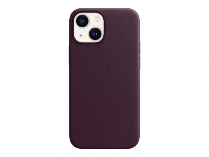 Apple iPhone 13 mini Leather Case with MagSafe - Dark Cherry i gruppen SMARTPHONE & SURFPLATTOR / Mobilskydd / Apple / iPhone 13 Mini / Skal hos TP E-commerce Nordic AB (C21038)