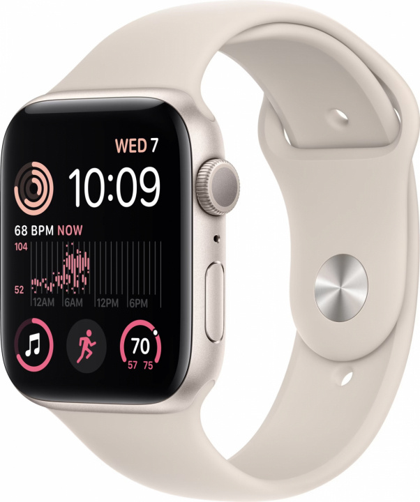 Apple WATCH SE GPS 44MM STARLIGHT i gruppen SMARTPHONE & SURFPLATTOR / Träning, hem & fritid / Apple Watch & tillbehör / Apple Watch hos TP E-commerce Nordic AB (C21340)