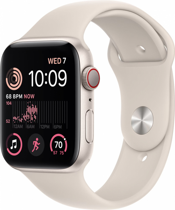 Apple WATCH SE GPS+CEL 44MM STARLIGHT i gruppen SMARTPHONE & SURFPLATTOR / Träning, hem & fritid / Apple Watch & tillbehör / Apple Watch hos TP E-commerce Nordic AB (C21342)