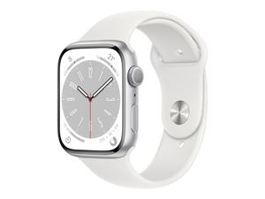 Apple WATCH SERIES 8 GPS 45MM SILVER i gruppen SPORT, FRITID & HOBBY / Smartwatch & Aktivitetsarmband / Smartwatches hos TP E-commerce Nordic AB (C21362)