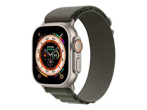 Apple Watch Ultra GPS + Cell 49mm Green Alpine Loop - Small i gruppen SPORT, FRITID & HOBBY / Smartwatch & Aktivitetsarmband / Smartwatches hos TP E-commerce Nordic AB (C21363)