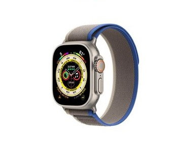 Apple Watch Ultra GPS + Cell 49mm Blue/Gray Trail Loop - S/M i gruppen SMARTPHONE & SURFPLATTOR / Träning, hem & fritid / Apple Watch & tillbehör / Apple Watch hos TP E-commerce Nordic AB (C21366)