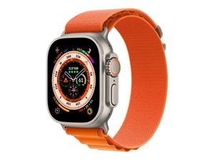 Apple Watch Ultra GPS + Cell 49mm Orange Alpine Loop - Medium i gruppen SPORT, FRITID & HOBBY / Smartwatch & Aktivitetsarmband / Smartwatches hos TP E-commerce Nordic AB (C21372)