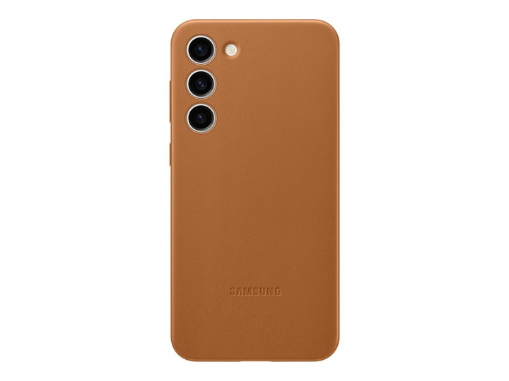 Samsung Galaxy S23 Plus Leather Case Camel i gruppen SMARTPHONE & SURFPLATTOR / Mobilskydd / Samsung hos TP E-commerce Nordic AB (C21715)