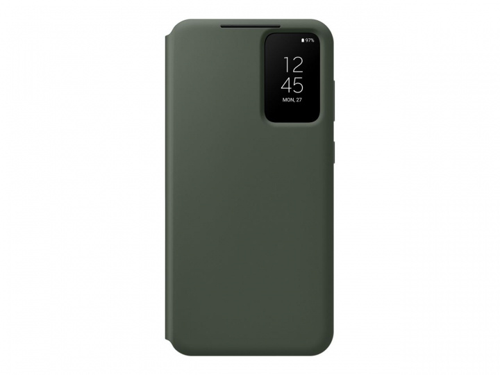 Samsung Galaxy S23 Plus Smart View Wallet Case Khaki i gruppen SMARTPHONE & SURFPLATTOR / Mobilskydd / Samsung hos TP E-commerce Nordic AB (C21727)