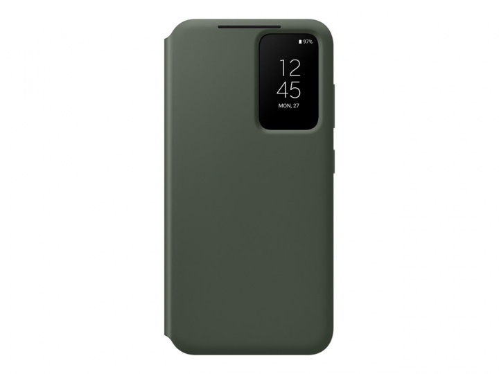 Samsung Galaxy S23 Smart View Wallet Case Green i gruppen SMARTPHONE & SURFPLATTOR / Mobilskydd / Samsung hos TP E-commerce Nordic AB (C21739)