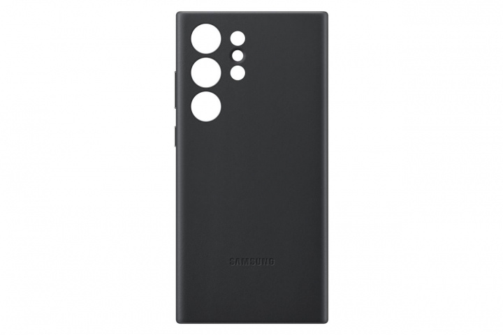 Samsung Galaxy S23 Ultra Leather Case Black i gruppen SMARTPHONE & SURFPLATTOR / Mobilskydd / Samsung hos TP E-commerce Nordic AB (C21755)