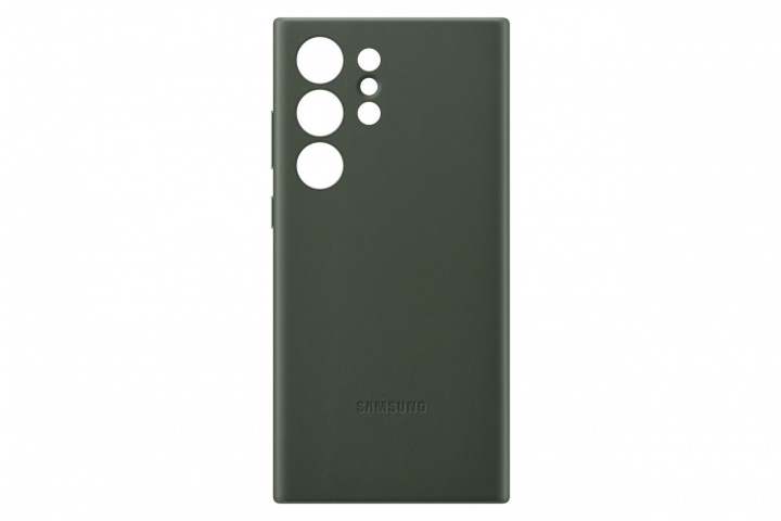 Samsung Galaxy S23 Ultra Leather Case Green i gruppen SMARTPHONE & SURFPLATTOR / Mobilskydd / Samsung hos TP E-commerce Nordic AB (C21757)