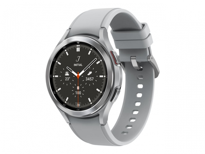 Samsung GALAXY WATCH 4 CLASSIC R890 46MM BT SILVER i gruppen SPORT, FRITID & HOBBY / Smartwatch & Aktivitetsarmband / Smartwatches hos TP E-commerce Nordic AB (C21819)