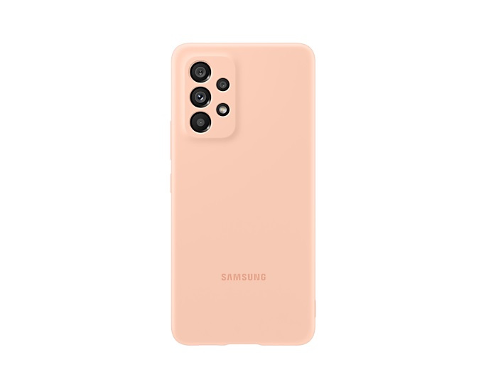 Samsung Silicone Cover - Mobilskydd till Samsung Galaxy A53, Peach i gruppen SMARTPHONE & SURFPLATTOR / Mobilskydd / Samsung hos TP E-commerce Nordic AB (C21902)