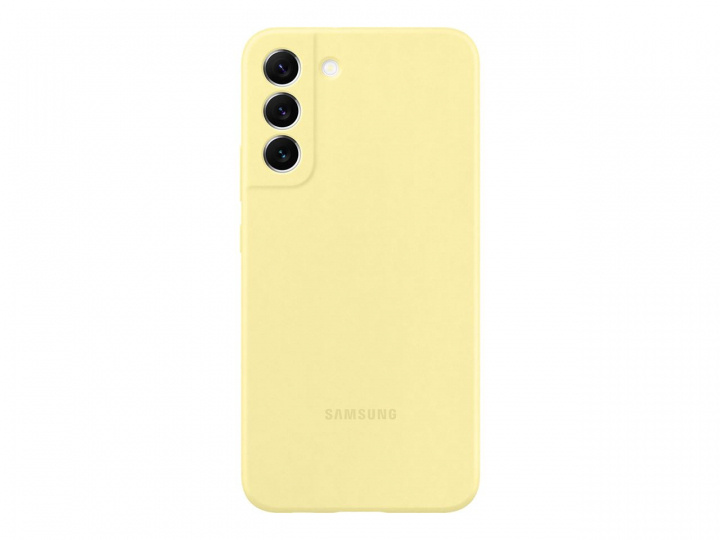 Samsung Silicone Cover - Mobilskydd till Samsung Galaxy S22 Plus, Gul i gruppen SMARTPHONE & SURFPLATTOR / Mobilskydd / Samsung hos TP E-commerce Nordic AB (C21912)