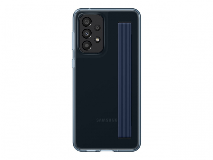 Samsung Slim Strap Cover - Mobilskydd med rem till Samsung Galaxy A33, Svart i gruppen SMARTPHONE & SURFPLATTOR / Mobilskydd / Samsung hos TP E-commerce Nordic AB (C21920)