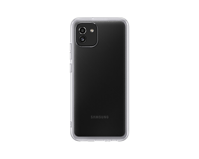 Samsung Soft Clear Cover - Mobilskydd till Samsung Galaxy A03, Transparent i gruppen SMARTPHONE & SURFPLATTOR / Mobilskydd / Samsung hos TP E-commerce Nordic AB (C21931)