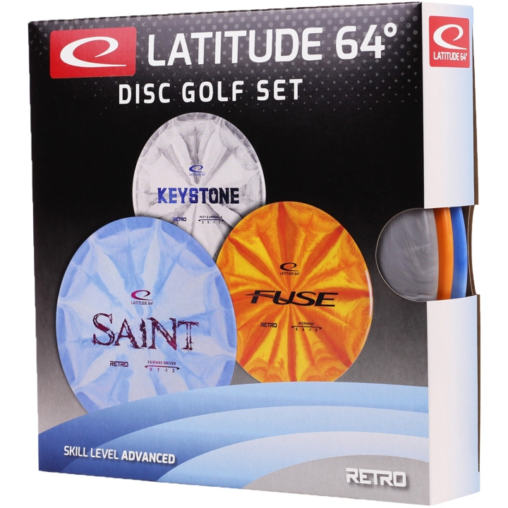 Latitude 64 Disc Golf Retro Burst Advanced Startset i gruppen LEKSAKER, BARN- & BABYPRODUKTER / Uteleksaker / Sport & Spel hos TP E-commerce Nordic AB (C22076)