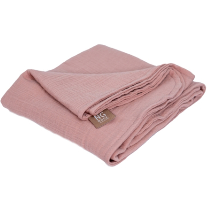 NG Baby Muslinfilt Deluxe Dusty Rose i gruppen LEKSAKER, BARN- & BABYPRODUKTER / Barntextilier / Babyfiltar hos TP E-commerce Nordic AB (C22113)