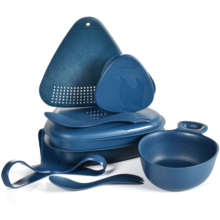 Light My Fire Outdoor MealKit 8pcs Hazy Blue i gruppen SPORT, FRITID & HOBBY / Friluftsliv / Matlagning utomhus hos TP E-commerce Nordic AB (C22138)