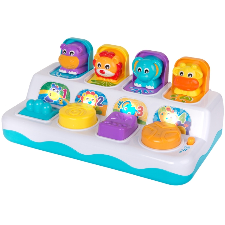 Playgro Music And Lights Pop Up Jungle Pals i gruppen LEKSAKER, BARN- & BABYPRODUKTER / Babyleksaker / Aktivitetsleksaker hos TP E-commerce Nordic AB (C22149)