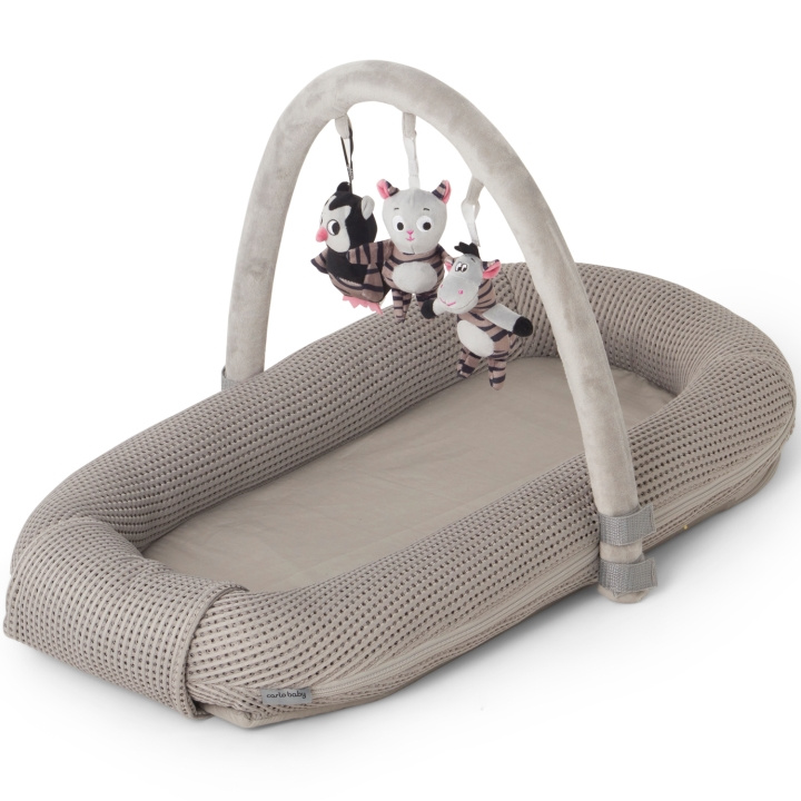Carlobaby Babynest, Våfflad, Grå i gruppen LEKSAKER, BARN- & BABYPRODUKTER / Barntextilier / Babynest hos TP E-commerce Nordic AB (C22180)