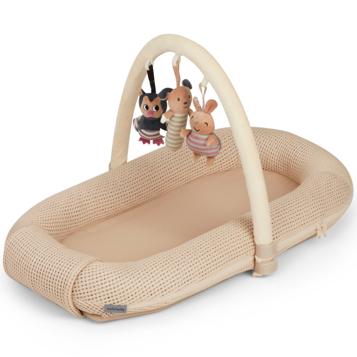 Carlobaby Babynest, Våfflad, Beige i gruppen LEKSAKER, BARN- & BABYPRODUKTER / Barntextilier / Babynest hos TP E-commerce Nordic AB (C22181)