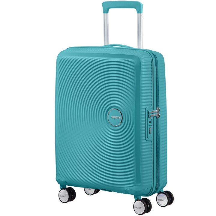 American Tourister Soundbox Kabinväska Exp. 55 Turquoise Tonic i gruppen SPORT, FRITID & HOBBY / Resetillbehör / Resväskor hos TP E-commerce Nordic AB (C22186)