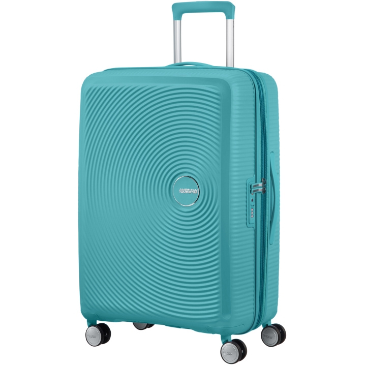 American Tourister Soundbox Resväska 67 Exp. Turquoise Tonic i gruppen SPORT, FRITID & HOBBY / Resetillbehör / Resväskor hos TP E-commerce Nordic AB (C22189)