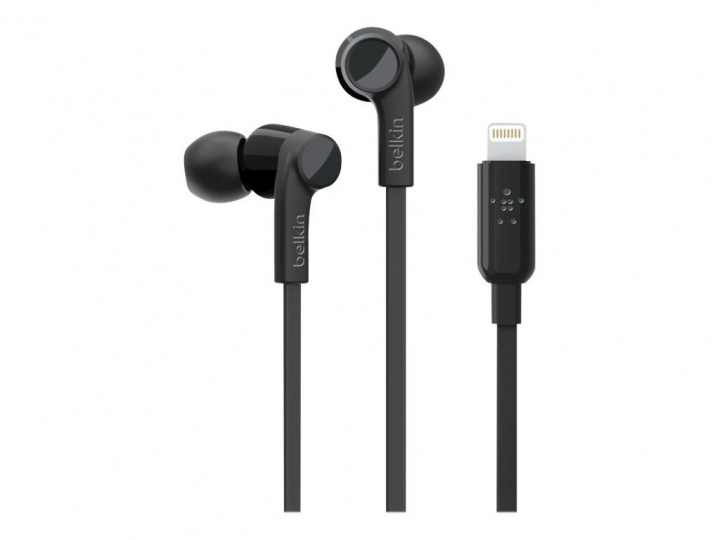 Belkin Soundform Headphones With Lightning Connector Black i gruppen HEMELEKTRONIK / Ljud & Bild / Hörlurar & Tillbehör / Hörlurar hos TP E-commerce Nordic AB (C22221)