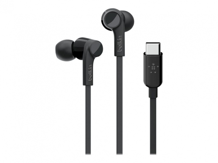 Belkin Usb-C In-Ear Headphone Black i gruppen HEMELEKTRONIK / Ljud & Bild / Hörlurar & Tillbehör / Hörlurar hos TP E-commerce Nordic AB (C22224)