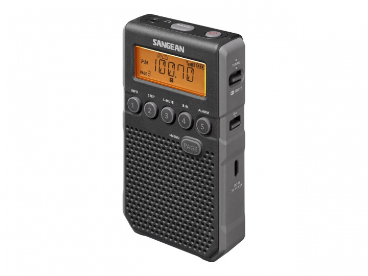 Sangean DT-800 Fickradio, Svart i gruppen HEMELEKTRONIK / Ljud & Bild / Hemmabio, HiFi & Bärbart / Radio & Väckarklockor / Radio hos TP E-commerce Nordic AB (C22365)