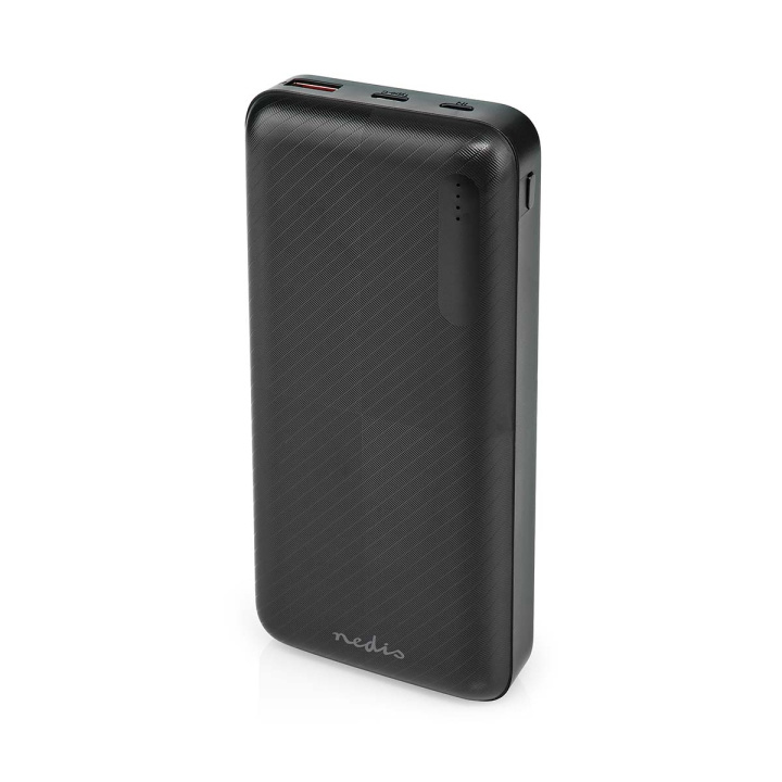 Nedis Powerbank | 20000 mAh | 1.5 / 2.0 / 3.0 A | Antal utgångar: 2 | Utgångsanslutning: 1x USB-A / 1x USB-C™ | Ingångsanslutning: 1x Micro USB / 1x USB-C™ | PD2.0 18W | Litium-polymer i gruppen SMARTPHONE & SURFPLATTOR / Laddare & Kablar / Powerbanks hos TP E-commerce Nordic AB (C22839)