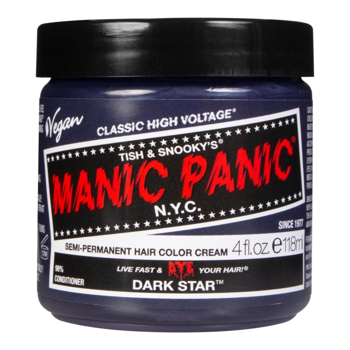 Manic Panic Classic Cream Dark Star 118ml i gruppen SKÖNHET & HÄLSA / Hår & Styling / Hårvårdsprodukter / Hårfärg / Hårfärg & Färgbomb hos TP E-commerce Nordic AB (C22920)