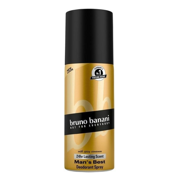 Bruno Banani Man\'s Best Deodorant Spray 150ml i gruppen SKÖNHET & HÄLSA / Doft & Parfym / Deodorant / Deo för honom hos TP E-commerce Nordic AB (C22942)