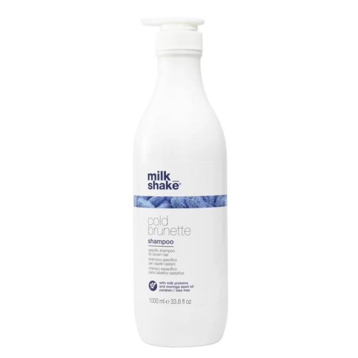 Milk_Shake Cold Brunette Shampoo 1000ml i gruppen SKÖNHET & HÄLSA / Hår & Styling / Hårvårdsprodukter / Hårfärg / Silverschampo hos TP E-commerce Nordic AB (C23011)