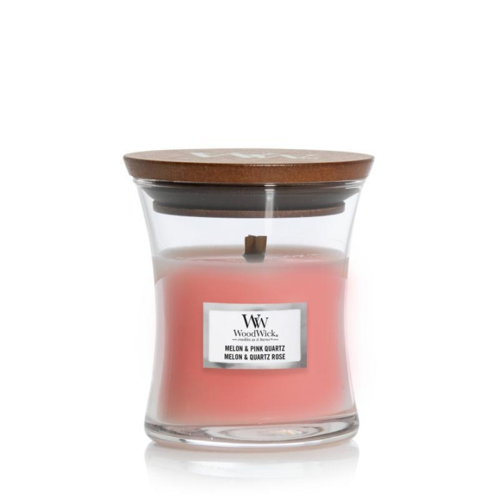 WoodWick Mini - Melon & Pink Quartz i gruppen SKÖNHET & HÄLSA / Doft & Parfym / Övrig doft / Doftljus hos TP E-commerce Nordic AB (C23050)