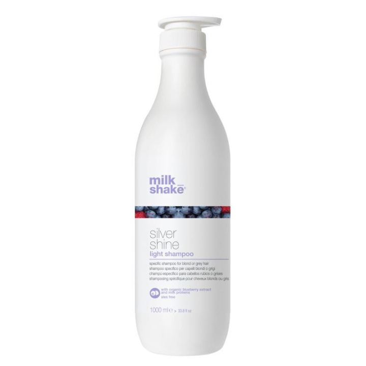 Milk_Shake Silver Shine Light Shampoo 1000ml i gruppen SKÖNHET & HÄLSA / Hår & Styling / Hårvårdsprodukter / Hårfärg / Silverschampo hos TP E-commerce Nordic AB (C23069)