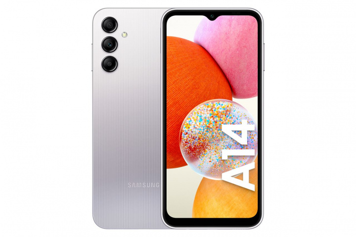 Samsung Galaxy A14 128GB Silver i gruppen SMARTPHONE & SURFPLATTOR / Mobiltelefoner & smartphones hos TP E-commerce Nordic AB (C23145)