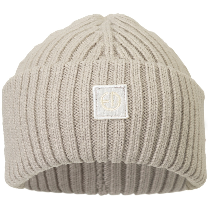 Elodie Details Wool Beanie - Greige/Lily White 1-2 år i gruppen SPORT, FRITID & HOBBY / Accessoarer / Mössor & Kepsar hos TP E-commerce Nordic AB (C23323)