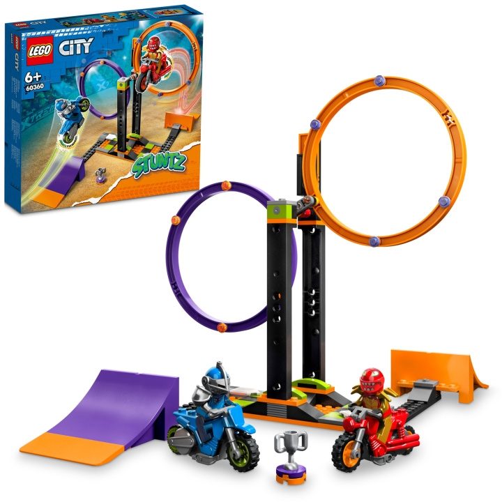 LEGO City Stuntz - Snurrande Stuntutmaning 60360 i gruppen LEKSAKER, BARN- & BABYPRODUKTER / Leksaker / Byggleksaker / Lego hos TP E-commerce Nordic AB (C23362)