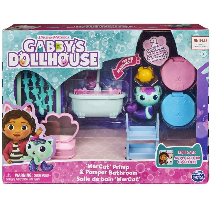 Gabbys Dollhouse Deluxe Room - MerCat\'s Bathroom i gruppen LEKSAKER, BARN- & BABYPRODUKTER / Leksaker / Leksaker hos TP E-commerce Nordic AB (C23378)