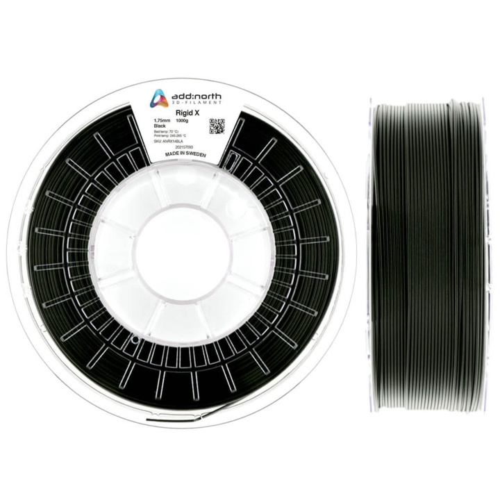 ADDNORTH Rigid X 1.75mm 1000g Black i gruppen DATORER & KRINGUTRUSTNING / Skrivare & Tillbehör / Skrivare / 3D-Skrivare & Tillbehör / Tillbehör hos TP E-commerce Nordic AB (C23473)