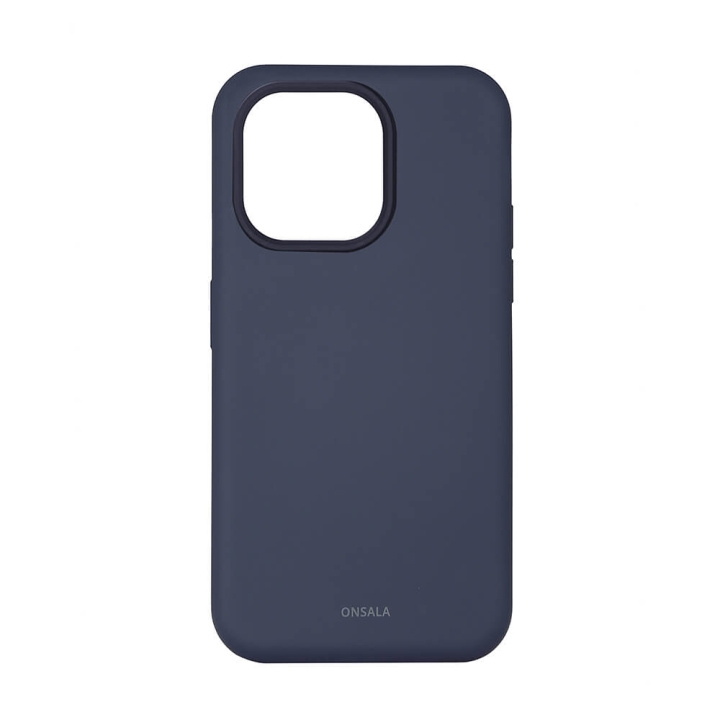 Onsala Mobilskal Silikon Dark Blue - iPhone 14 Pro i gruppen SMARTPHONE & SURFPLATTOR / Mobilskydd / Apple / iPhone 14 hos TP E-commerce Nordic AB (C23592)