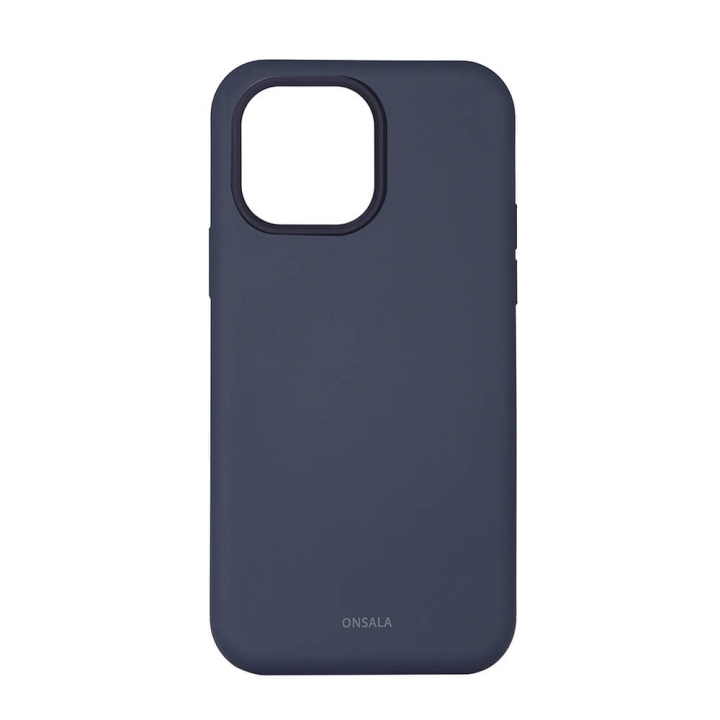 Onsala Mobilskal Silikon Dark Blue - iPhone 14 Pro Max i gruppen SMARTPHONE & SURFPLATTOR / Mobilskydd / Apple / iPhone 14 hos TP E-commerce Nordic AB (C23593)