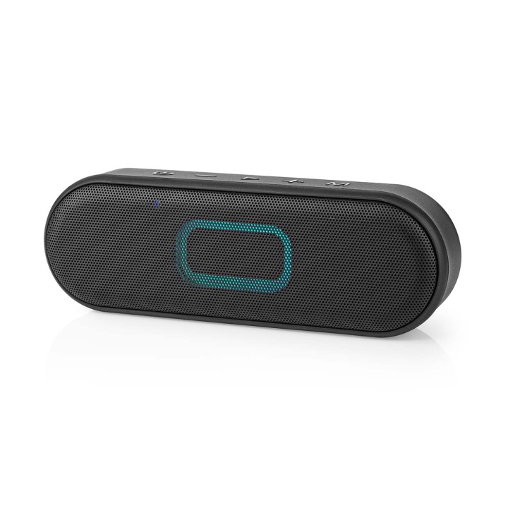 Nedis Bluetooth® Högtalare | Maximal batteritid: 12 timmar | Handhållen design | 16 W | Stereo | Inbygd mikrofon | IPX6 | Synkroniseringsbar | Svart i gruppen HEMELEKTRONIK / Ljud & Bild / Högtalare & Tillbehör / Bluetooth-högtalare / Bärbara högtalare hos TP E-commerce Nordic AB (C23649)